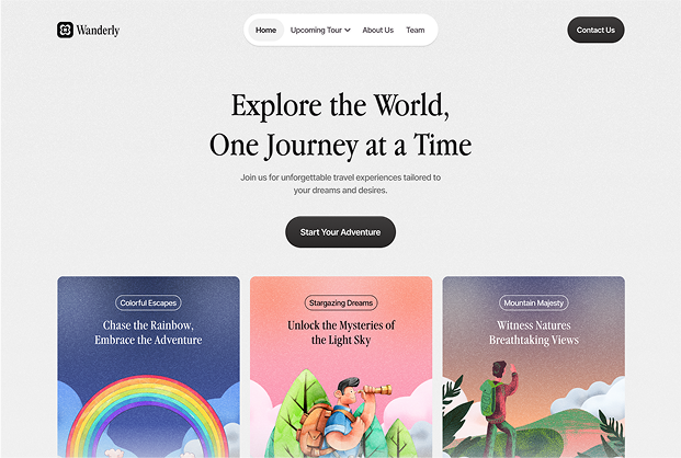 Website Design - Wanderly