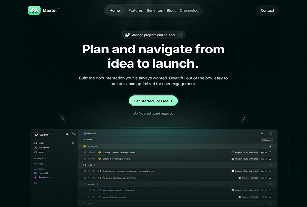 Website Design - Maxer